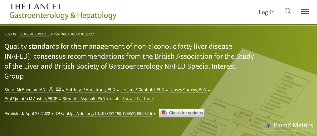 FibroScan瞬時彈性成像技術獲得英國BASL-BSG關于NAFLD管理質量標準最新共識的推薦！